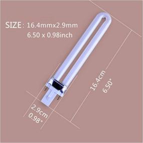 img 2 attached to 💅 XICHEN 4 PCS/Set 9W UV 365nm Lamp Bulb Tube Replacement for Nail Art Dryer UV Lamp Light