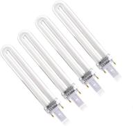 💅 xichen 4 pcs/set 9w uv 365nm lamp bulb tube replacement for nail art dryer uv lamp light logo
