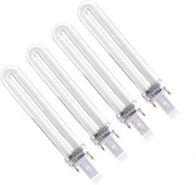 img 4 attached to 💅 XICHEN 4 PCS/Set 9W UV 365nm Lamp Bulb Tube Replacement for Nail Art Dryer UV Lamp Light