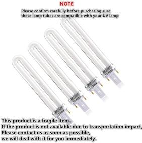img 1 attached to 💅 XICHEN 4 PCS/Set 9W UV 365nm Lamp Bulb Tube Replacement for Nail Art Dryer UV Lamp Light