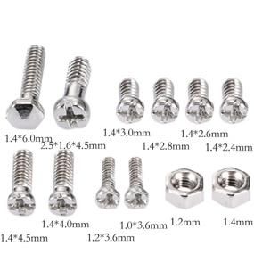 img 2 attached to 600pcs Mini Electronics Screws Nuts Assortment Tool Kit - Repair Hardware Tools for Watches, Glasses & More