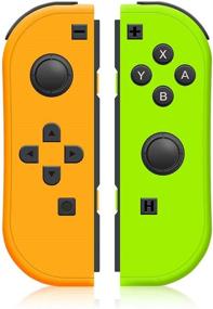 img 4 attached to 🎮 Proslife SINGLAND Wireless Controller for Nintendo Switch - Green and Yellow Joycon with Wrist Strap - High-Quality Wireless Switch Remotes Alternatives for Nintendo Switch Controllers