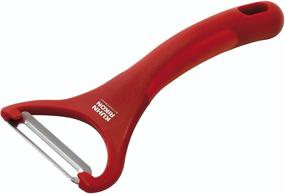 img 4 attached to 🔪 Kuhn Rikon 'Piranha' Serrated Peeler, Red - Efficient and Precise Peeling Tool