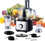 🥘 kognita 8-in-1 multi-function food processor & vegetable chopper: chopping, slicing, grating, emulsifying, dough making, with grinding and mixing cups - 500w, 2 speeds + pulse логотип