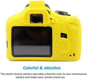 img 3 attached to 📷 Protective Silicone Case for Canon EOS Rebel T6 T7 - Anti-Scratch Hood Cover - Yellow