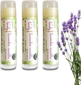 img 4 attached to 💚 Green and Lovely Organic Certified Lip Balm Butter (3 Pack) - Lavender Vanilla Lip Oil for Total Hydration and Repair - 0.15 oz Tube - Premium Organic Ingredients