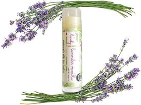 img 1 attached to 💚 Green and Lovely Organic Certified Lip Balm Butter (3 Pack) - Lavender Vanilla Lip Oil for Total Hydration and Repair - 0.15 oz Tube - Premium Organic Ingredients