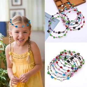 img 3 attached to 🌸 Vibrant LED Flower Crown: Coxeer 7PCS Luminous Headband for Girls/Women - Perfect for Weddings, Festivals, and Holiday Parties!