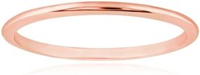 img 4 attached to Thin Rose Gold Wedding Band
