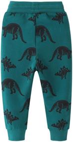 img 1 attached to LeeXiang Dinosaur Embroidery Sweatpants 3 8Years Boys' Clothing