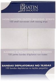 img 4 attached to 🧖 Satin Smooth Small Non-Woven Waxing Strips, Pack of 100 for Effective Hair Removal