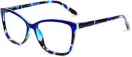 👓 occi chiari progressive multifocus women square reading glasses: anti blue light protection with spring hinges for effective vision improvement logo