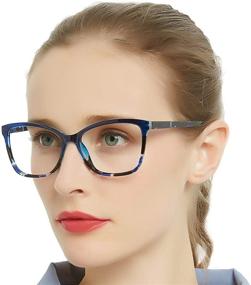 img 3 attached to 👓 OCCI CHIARI Progressive Multifocus Women Square Reading Glasses: Anti Blue Light Protection with Spring Hinges for Effective Vision Improvement