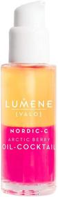 img 4 attached to 🍓 Lumene Valo Arctic Berry Cocktail Brightening Hydra-Oil with Vitamin C