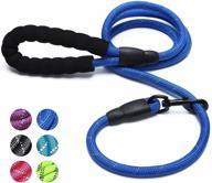 🐾 zeibor 10 feet slip lead dog leash: anti-choking design with durable rope cover and padded handle for effective dog training logo