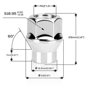 img 3 attached to Dynofit 12Mmx1 5 увеличенный афтермаркетный M12X1 5