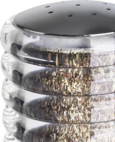 img 1 attached to 🐝 Premium Beehive Salt & Pepper Shaker by Cole and Mason - Clear, 4-Inch