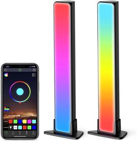 img 4 attached to 🌈 Enhance Your Entertainment Experience with Jizbuger Smart LED Light Bars: RGB Light Bars with 20 Scene Modes and Music Sync, Perfect for TV Ambient Lighting, Gaming, Party, PC, and Room Decor