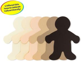 img 3 attached to 👪 Hygloss Products Culturally Diverse Family Paper Cut Outs, 5-Inch, Wee Kid Size - 24 ct, Assorted 24 Count, Made from Cardstock