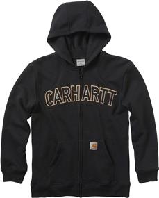 img 2 attached to 👕 Детский толстовка Carhartt для малышей: модная одежда для мальчиков с модными капюшонами и толстовками