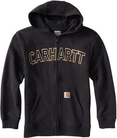 img 4 attached to 👕 Детский толстовка Carhartt для малышей: модная одежда для мальчиков с модными капюшонами и толстовками