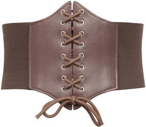 img 4 attached to 🔗 Chic Women's Vintage Victorian Corset Steampunk Accessory: Perfect for Belts