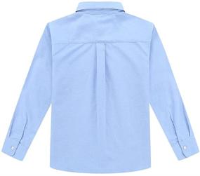 img 3 attached to 👕 Bienzoe Boys' School Uniform Sleeve Button Clothing and Tops: Tees & Shirts