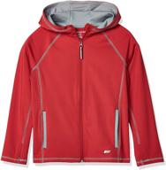 top-quality boys' active performance hooded full-zip jacket by amazon essentials logo