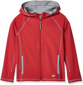 img 3 attached to Top-Quality Boys' Active Performance Hooded Full-Zip Jacket by Amazon Essentials