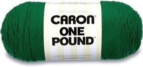 img 4 attached to 🧶 Caron One Pound Solids Yarn - Kelly Green, 16oz, Gauge 4 Medium, 100% Acrylic - Ideal for Crochet, Knitting & Crafting (1 Piece)