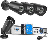 🎥 hiseeu 5mp security camera system: 8ch 5mp dvr with 4pcs wired indoor/outdoor cameras, face & human detection, super hd day/night recording, free app, 1tb hard drive logo