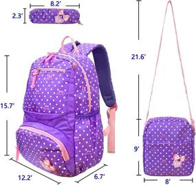 img 3 attached to Qiuhome Backpack Shoulder Primary Schoolbag Backpacks