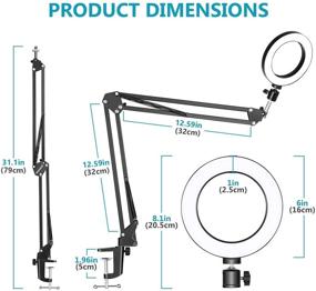 img 3 attached to Neewer Streaming Light Artist Swivel