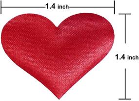 img 1 attached to ❤️ 500 Red Heart-Shaped Petal Wedding Valentines Decoration Party Supplies