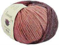 lotus yarns multicolor merino wool dk weight yarn: 5x50g hanks for hand knitting & crocheting (262-sunset) logo