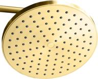 🚿 showermaxx luxury spa series: 8 inch round rainfall shower head in polished brass/gold finish - maxximize your rainfall experience! logo