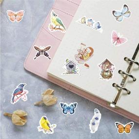 img 2 attached to 240 Assorted Styles Butterfly Insect Stickers: Decorative Scrapbook & DIY Accessories for Journals, Planners, Laptops & More