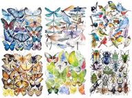 240 assorted styles butterfly insect stickers: decorative scrapbook & diy accessories for journals, planners, laptops & more logo