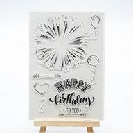 🎉 joyful home's happy birthday clear stamp: perfect for card making, decoration & scrapbooking logo