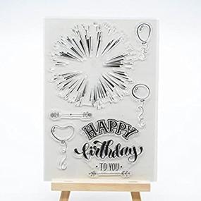 img 4 attached to 🎉 Joyful Home's Happy Birthday Clear Stamp: Perfect for Card Making, Decoration & Scrapbooking