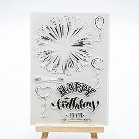 img 3 attached to 🎉 Joyful Home's Happy Birthday Clear Stamp: Perfect for Card Making, Decoration & Scrapbooking