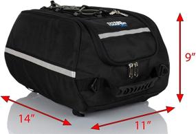 img 2 attached to Chase Harper USA 4000 Aeropac Tail Trunk: Water-Resistant, Tear-Resistant, Industrial Grade Ballistic Nylon with Adjustable Strap Mounting System – Universal Fit