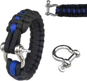 img 2 attached to Versatile Metal Bow Shackle Sets: Perfect for Paracord Survival Bracelets, Camping, Hiking, and Outdoor Sports