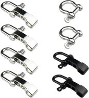 versatile metal bow shackle sets: perfect for paracord survival bracelets, camping, hiking, and outdoor sports логотип