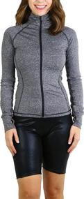 img 1 attached to 🧥 Women's Long Sleeve Full Zip Track Jacket by ToBeInStyle