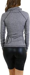 img 3 attached to 🧥 Women's Long Sleeve Full Zip Track Jacket by ToBeInStyle