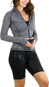 img 2 attached to 🧥 Women's Long Sleeve Full Zip Track Jacket by ToBeInStyle