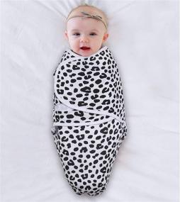 img 2 attached to 🌸 The Peanutshell Baby Girl Swaddle Blankets: Cheetah & Ditsy Floral, набор из 3 штук с пелёнками разных размеров: малый/средний.