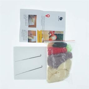 img 1 attached to Wool Queen White Bear Needle Felting Kit - 70S Fine Wool, Felting 🧸 Foam Mat, 2 Needles, Instruction & Videos - Ideal for Arts & Crafts, Beginner-Friendly