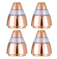 rose gold eyebrow hair remover replacement heads - 4 count, 💖 compatible with finishing touch flawless brows eyebrow facial hair removal tool for women logo